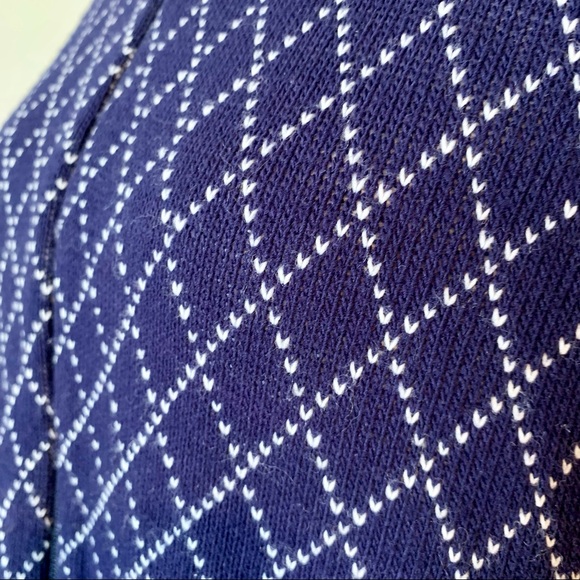 Vintage STURBRIDGE by ROOSEVELT Geometric Print Zippered Cardigan Sweate… - Picture 2 of 14